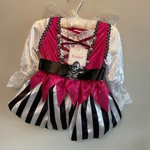 Frolics Halloween pirate dress Costume NWT size 2T dress and boot/shoe covers